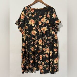 Shein - Floral Above the knees dress